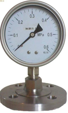 宿迁耐震隔膜式压力表正版销售 泰州盛达仪表为工业安全保驾护航